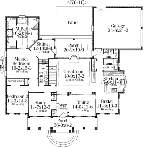 main floor house blueprint
