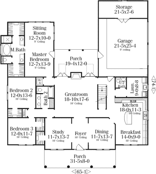 main floor house blueprint