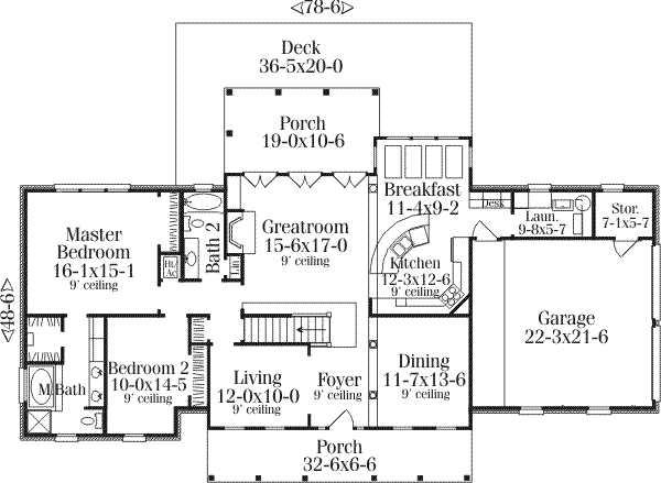 main floor house blueprint