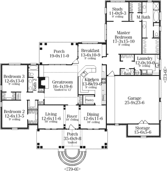 main floor house blueprint