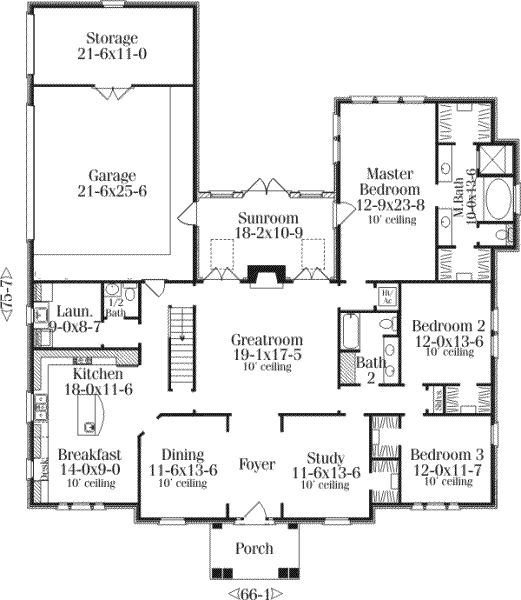 main floor house blueprint