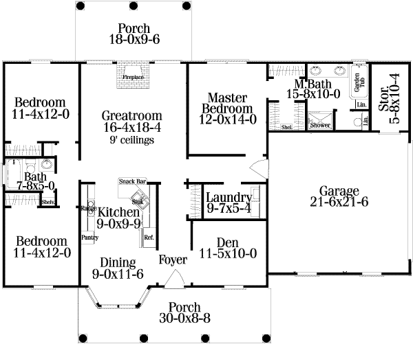 main floor house blueprint