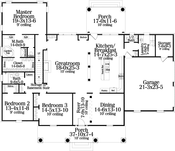 main floor house blueprint