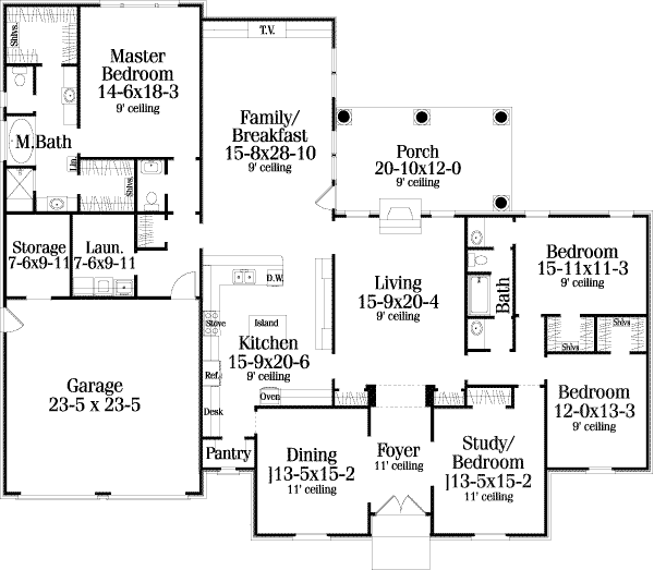 main floor house blueprint