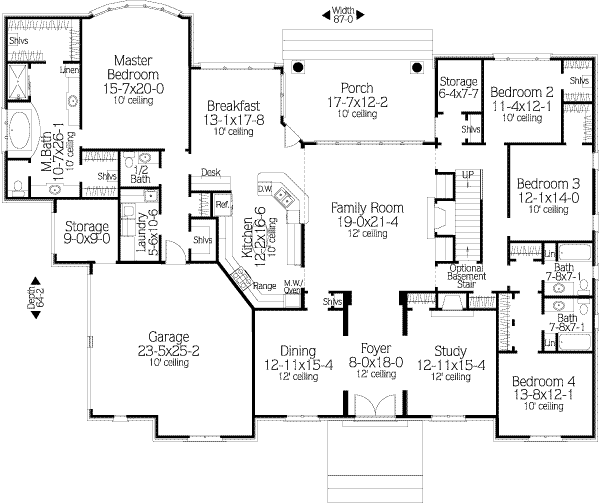 main floor house blueprint