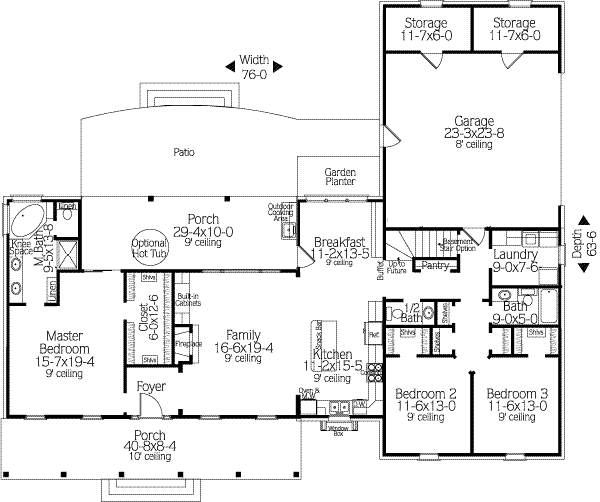 main floor house blueprint