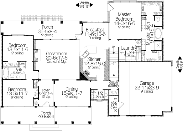 main floor house blueprint