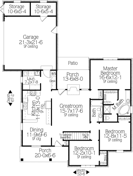main floor house blueprint