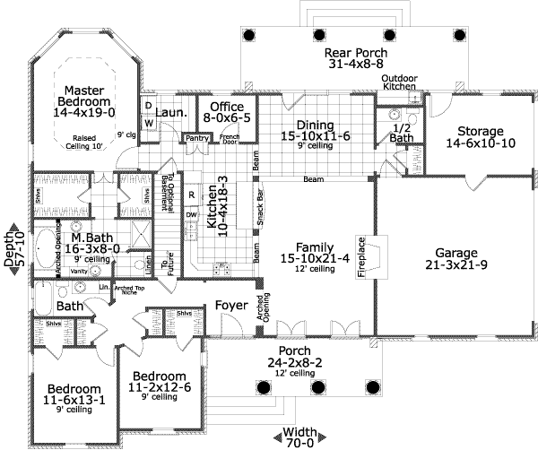main floor house blueprint