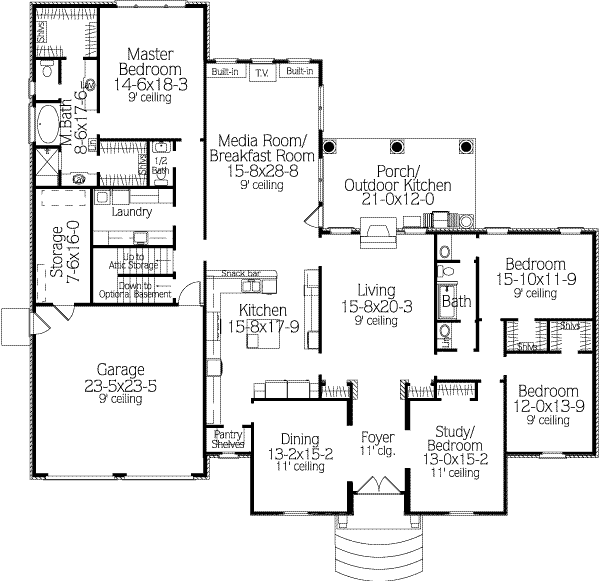 main floor house blueprint