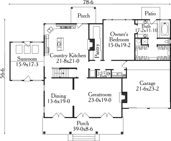 main floor house blueprint
