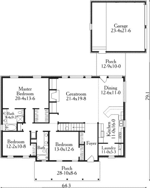 main floor house blueprint
