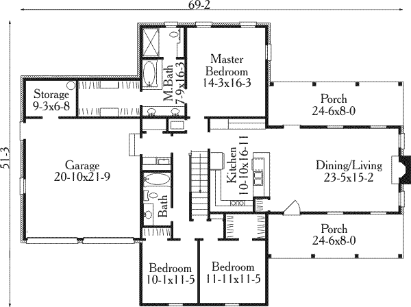 main floor house blueprint
