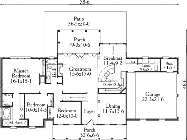 main floor house blueprint