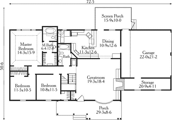 main floor house blueprint