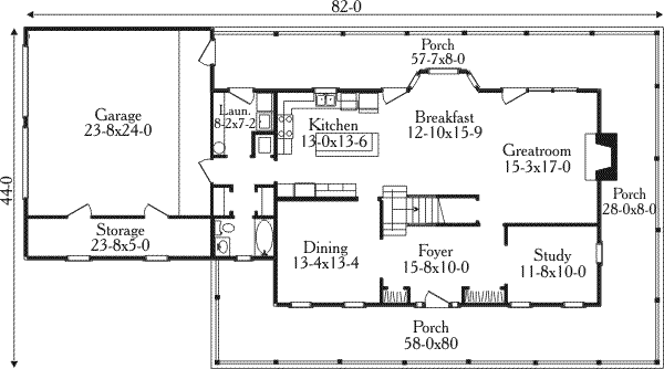 main floor house blueprint