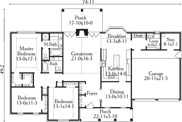 main floor house blueprint
