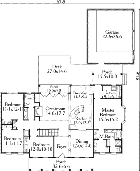 main floor house blueprint