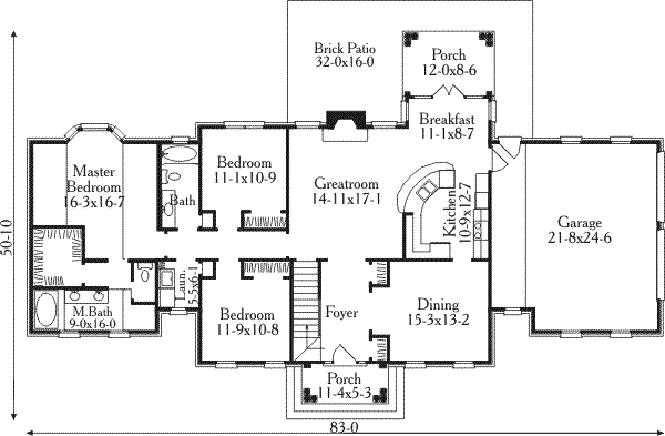 main floor house blueprint