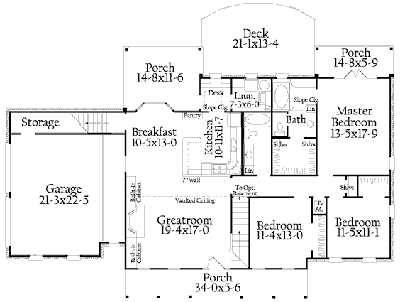 main floor house blueprint