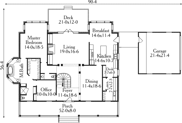 main floor house blueprint