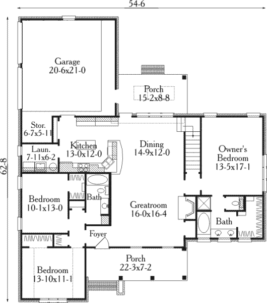 main floor house blueprint