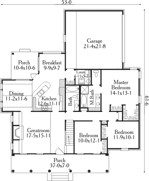 main floor house blueprint