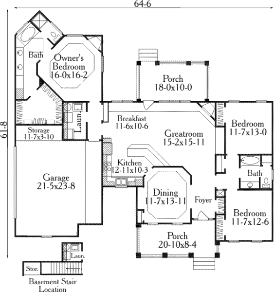main floor house blueprint