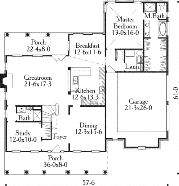 main floor house blueprint