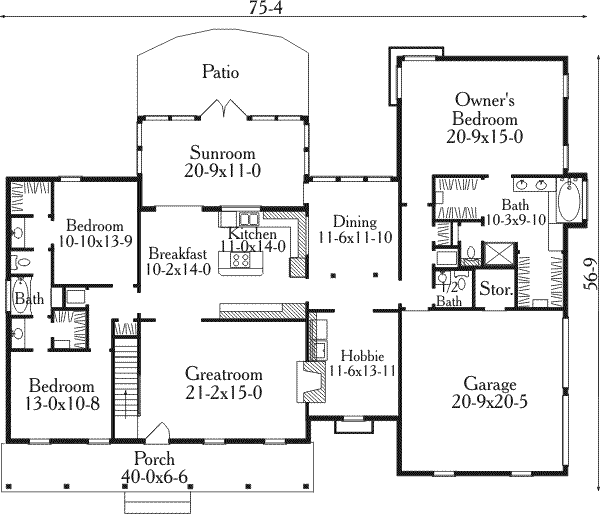 main floor house blueprint