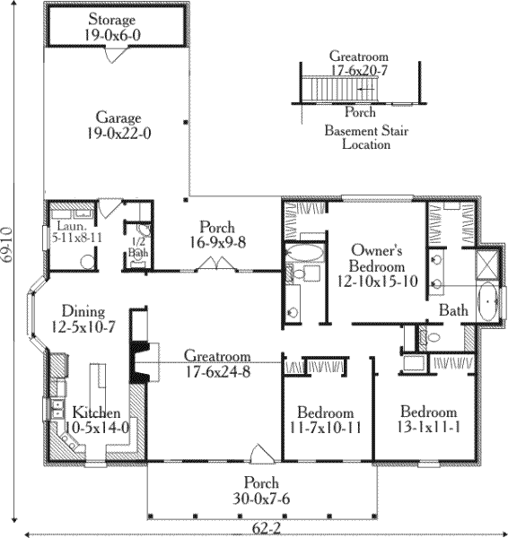 main floor house blueprint