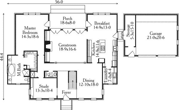 main floor house blueprint