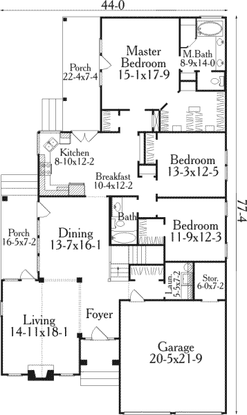 main floor house blueprint
