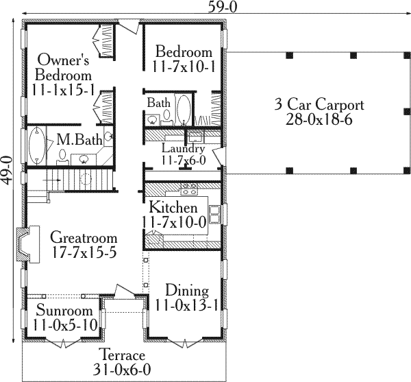 main floor house blueprint