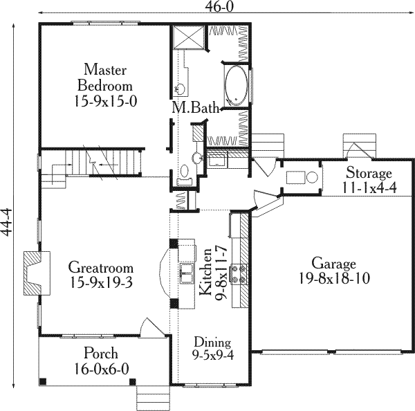 main floor house blueprint