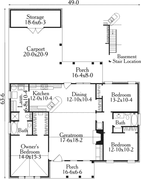 main floor house blueprint