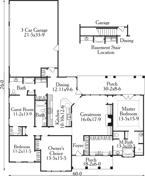 main floor house blueprint