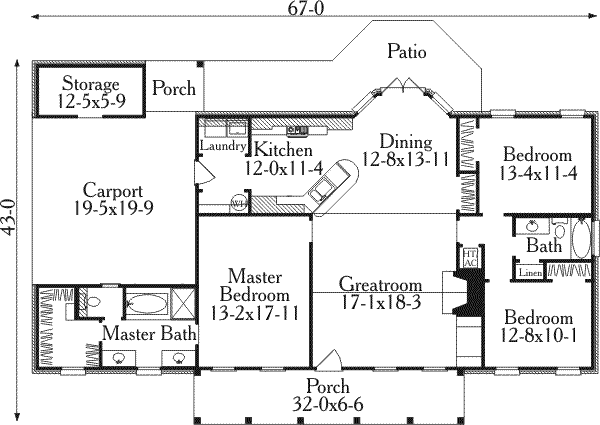 main floor house blueprint