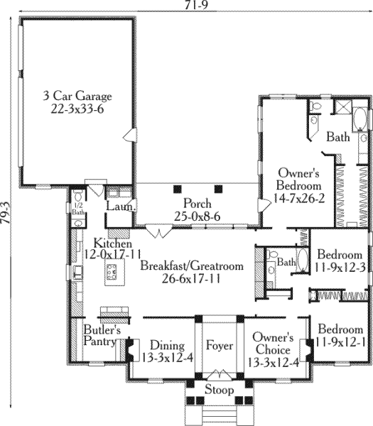 main floor house blueprint