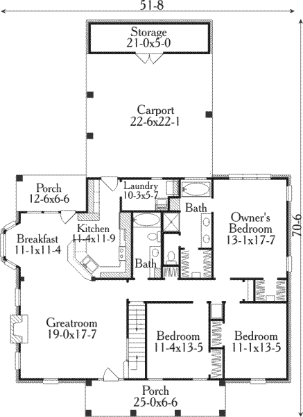 main floor house blueprint