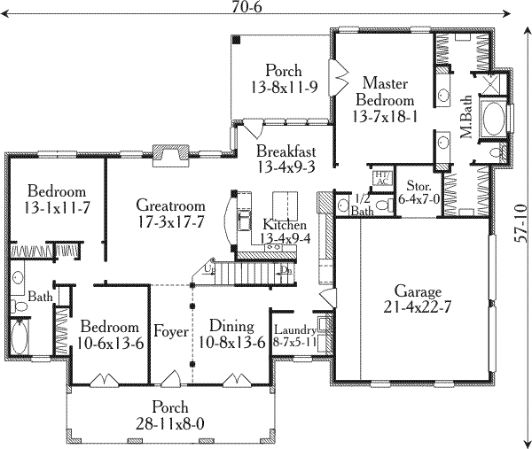 main floor house blueprint