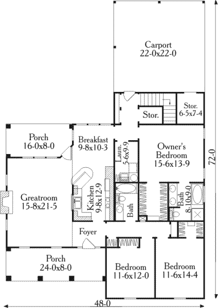main floor house blueprint