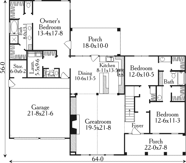 main floor house blueprint