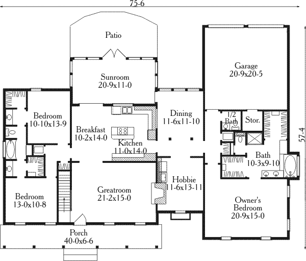 main floor house blueprint
