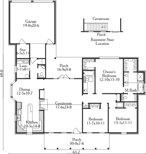 main floor house blueprint