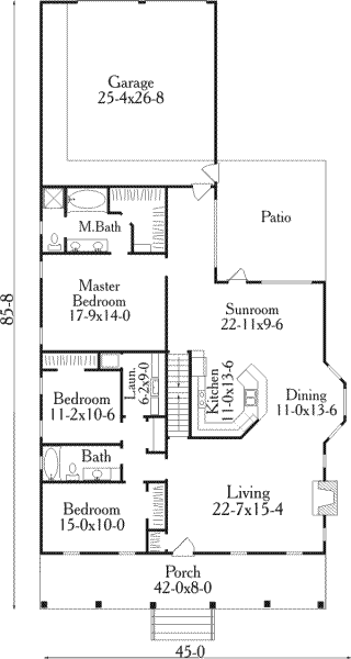 main floor house blueprint