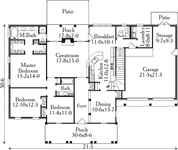 main floor house blueprint