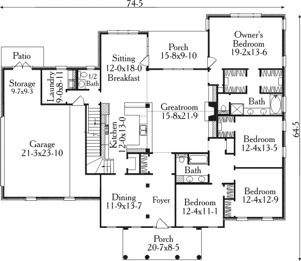 main floor house blueprint