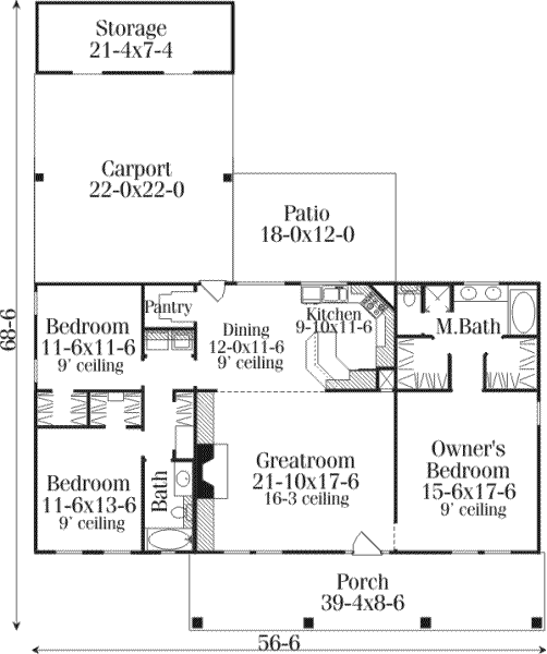 main floor house blueprint