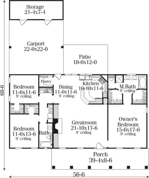 main floor house blueprint